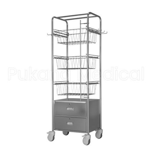 Carro médico - F-91 - Hebei Pukang Medical Instruments - de hospital / de laboratorio / para consumibles