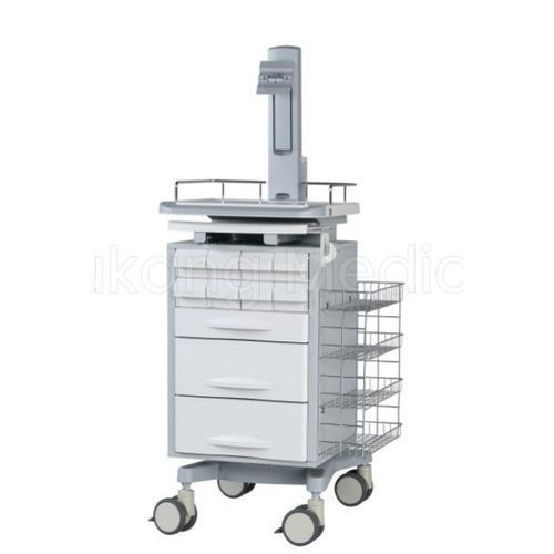 Estación de trabajo para productos farmacéuticos - F-03 - Hebei Pukang Medical Instruments - para cuidados de enfermería / con cajones / con ruedas