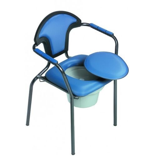 Silla con orinal con reposabrazos - Open - HERDEGEN - con cubo / con apertura higiénica