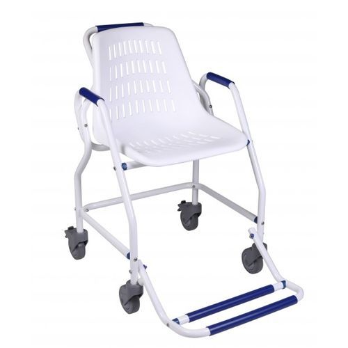 Silla de ducha con reposabrazos - ATLANTIS - HERDEGEN - con ruedas / con reposapiés / con respaldo
