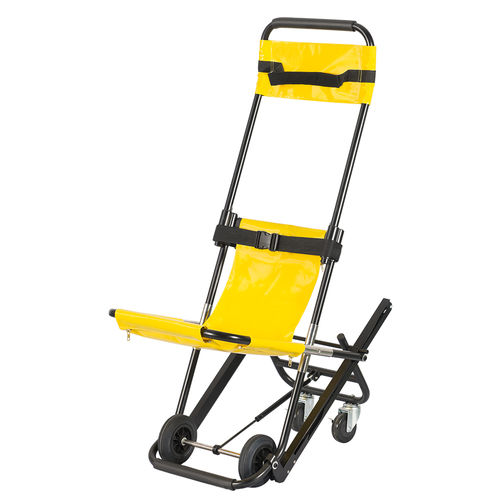 Silla tipo camilla plegable - SKB1C01-1 - Jiangsu Saikang Medical Equipment - ajustable en altura / con ruedas / con reposapiernas