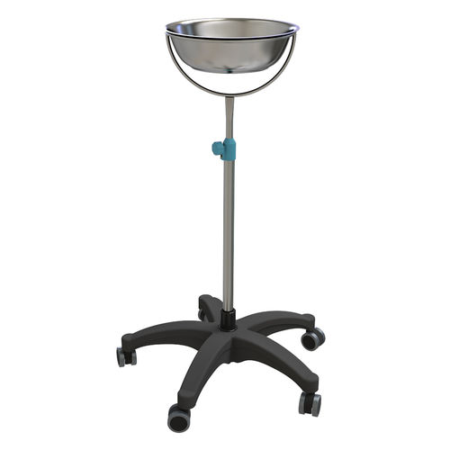 Carro para bolsas para ropa sucia - SKH041(5) - Jiangsu Saikang Medical Equipment - con bandeja / de acero inoxidable