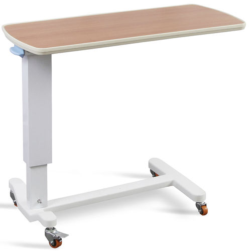 Mesa de cama con ruedas - SKH201-2 - Jiangsu Saikang Medical Equipment - de altura regulable / con accionamiento manual