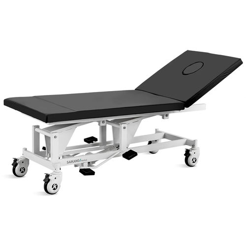 Camilla de exploración de fisioterapia - X14 - Jiangsu Saikang Medical Equipment - hidráulica / de altura variable / ergonómica