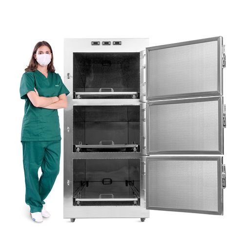 Cámara mortuoria frigorífica 3 cuerpos - SKB-7A003 - Jiangsu Saikang Medical Equipment - para camillas mortuorias / de carga frontal / para conservación temporal