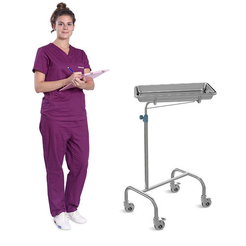 Carro médico - SKH038-2 - Jiangsu Saikang Medical Equipment - elevador / multifunción / de acero inoxidable