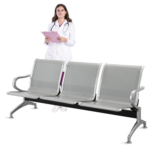 Asiento con estructura modular para sala de espera - SKE008 - Jiangsu Saikang Medical Equipment - con reposabrazos / 3 plazas