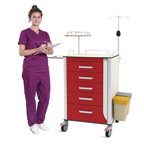 Carro de hospital - SKR-ET580 - Jiangsu Saikang Medical Equipment - de emergencia / para cuidados intensivos / quirúrgico