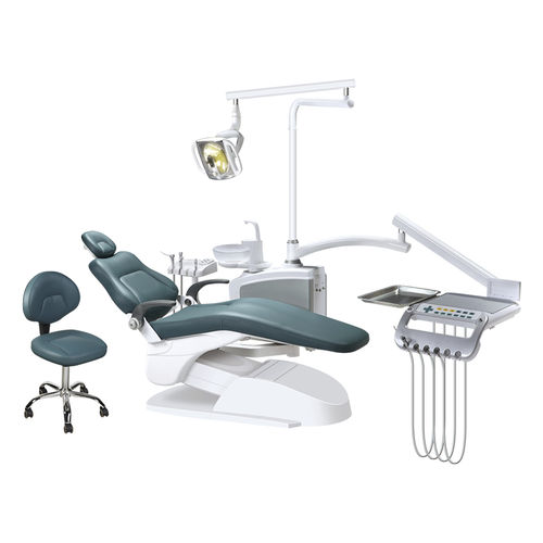 Unidad dental con reposacabezas flexible - SDL-C0239 - Jiangsu Saikang Medical Equipment - con luz LED / azul