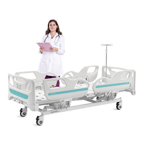 Cama de hospital - K3v - Jiangsu Saikang Medical Equipment - manual / de altura regulable / con ruedas