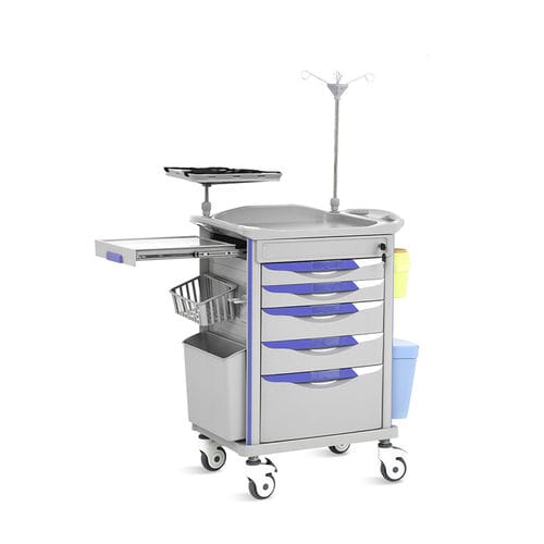 Carro de emergencia - SKR054-ET77A - Jiangsu Saikang Medical Equipment - de anestesia / de hospital / para dispositivos médicos