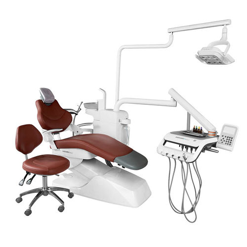 Unidad dental con sillón eléctrico - SDL-C0241 - Jiangsu Saikang Medical Equipment - modular / con sistema de higiene / con luz