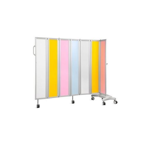 Biombo médico con ruedas - SKH049-7P - Jiangsu Saikang Medical Equipment - móvil / plegable / 7 paneles