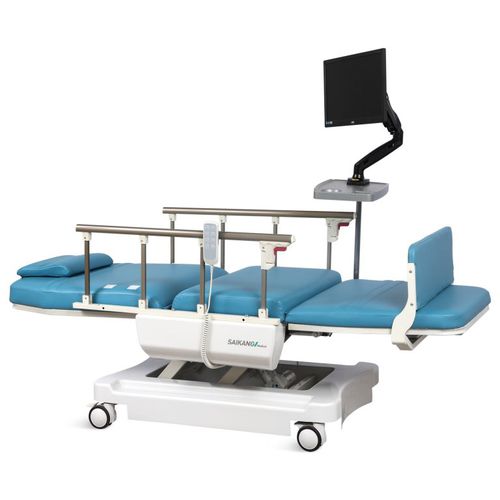 Sillón para hemodiálisis eléctrico - SKE-188A - Jiangsu Saikang Medical Equipment - ergonómico / de altura variable / con respaldo regulable