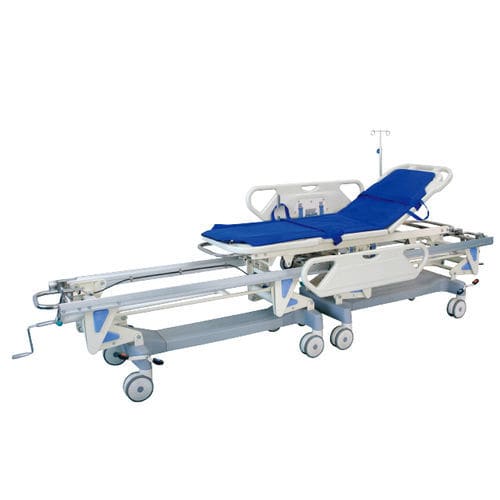Carro camilla de transferencia - YFTC-J2C - Jiangsu Yongfa Medical Equipment Technology - manual / de altura variable / con barreras laterales