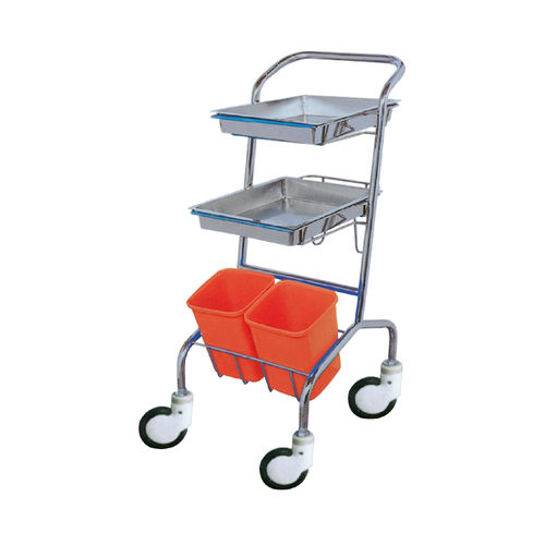 Carro de uso general - YFQ-010 - Jiangsu Yongfa Medical Equipment Technology - para cuidados / de acero inoxidable / con cubo