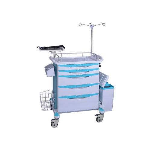 Carro de emergencia - YFS-004 - Jiangsu Yongfa Medical Equipment Technology - para instrumental / para desfibrilador / de servicio