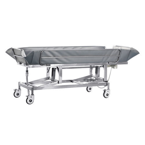 Carro para traslado de cadáveres de transferencia - YFD102L - Jiangsu Yongfa Medical Equipment Technology - hidráulico / de acero inoxidable / de altura regulable