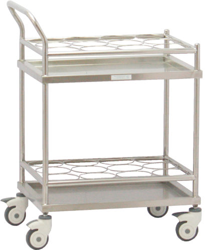 Carro de acero inoxidable - YFQ-T24 - Jiangsu Yongfa Medical Equipment Technology - móvil