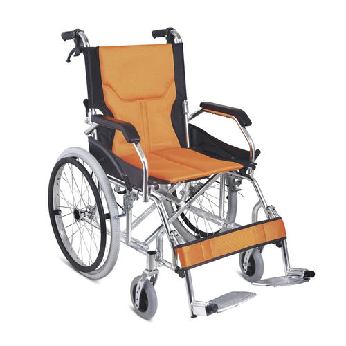 Silla de ruedas manual - YF863LAJPF4 - Jiangsu Yongfa Medical Equipment Technology - todoterreno / con reposapiernas / marco de aluminio
