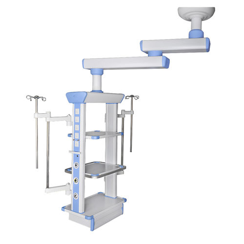 Brazo de distribución de techo - YF-EP-02D - Jiangsu Yongfa Medical Equipment Technology - para cuidados intensivos / fijo / 2 brazos