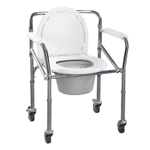 Silla con orinal con reposabrazos - YF-CO05 - Jiangsu Yongfa Medical Equipment Technology - con ruedas