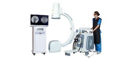 Arco quirúrgico móvil - Infinity  - Trivitron Healthcare - con tubo intensificador de imagen / con columna de vídeo