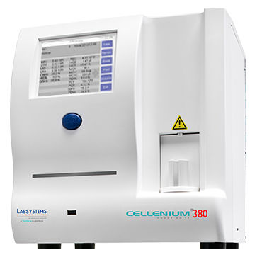 Analizador de hematología automático - Cellenium 380 - Trivitron Healthcare - con diferenciación de 3 partes / con pantalla táctil