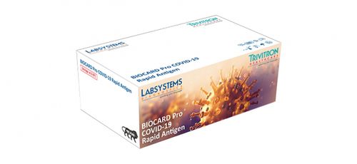 Kit de prueba para COVID-19 - Biocard Pro  - Trivitron Healthcare - para antígenos / SARS-COV-2 / nasofaríngeo