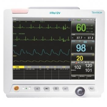 Monitor de paciente ECG - iVita 12V - Trivitron Healthcare - de temperatura / PNI / SpO2