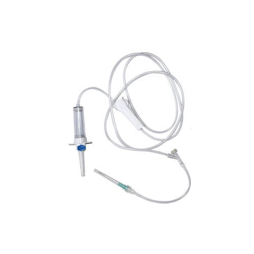 Set de perfusión con conector en Y - Lars Medicare Pvt Ltd. - con grifo / con cámara de goteo / con componentes sin látex