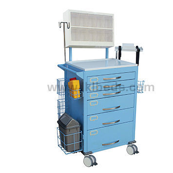 Carro médico - CA3380 - LKL ADVANCE METALTECH SDN BHD - de anestesia / de uso general / para catéteres