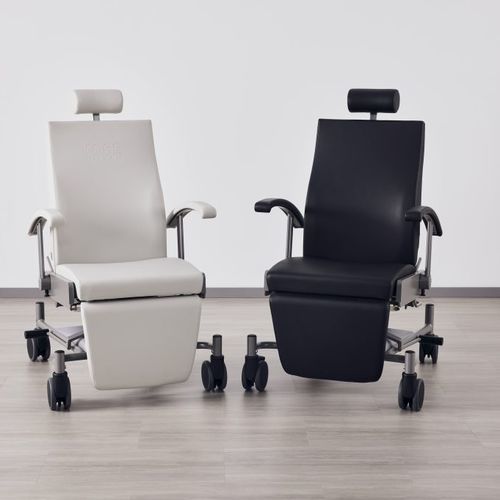 Sillón para tratamiento hidráulico - Greiner - Neurocare Group - 3 secciones / con ruedas / de altura variable
