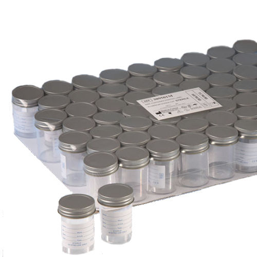 Recipiente para muestras de poliestireno - 309601M - Medline Scientific - seguro / con tapón / estéril