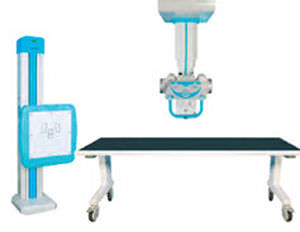 Sistema de radiografía digital - BLUE DR - Medonica - para radiografía polivalente / con Bucky en el suelo / con brazo portatubos telescópico de techo