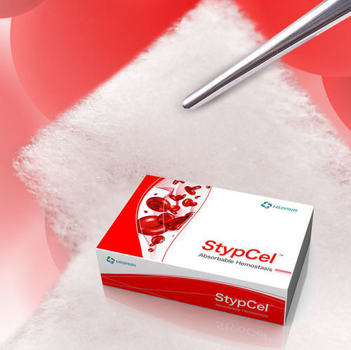 Agente hemostático pad - StypCel™  - Medprin Biotech - neurocirugía