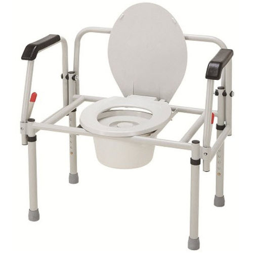 Silla con orinal bariátrica - C314-2 - Merits Health Products - con reposabrazos / con apertura higiénica
