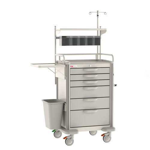 Carro de anestesia - Basix Plus - InterMetro - de acero inoxidable / de aluminio / de plástico