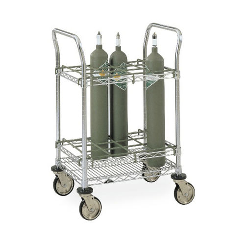 Carro de hospital - ITC12C - InterMetro - portacilindros de oxígeno / para bombonas de gas / para transporte