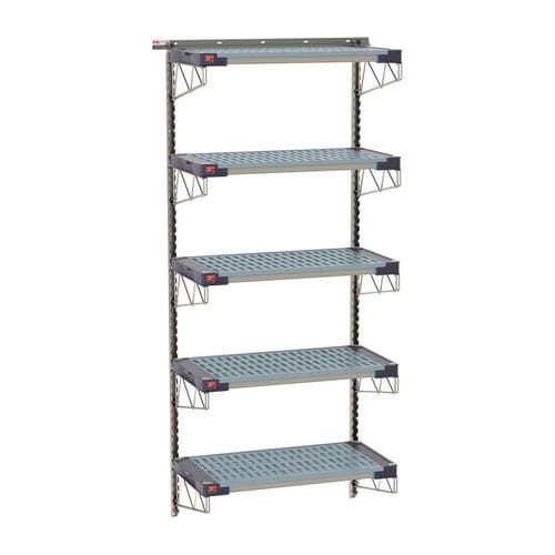 Estantería 5 estantes - SmartWall Life - InterMetro - de pared / antibacterias / de acero inoxidable