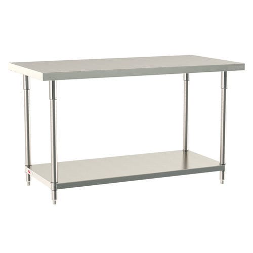 Mesa de trabajo - TableWorx - InterMetro - rectangular / cuadrada / de acero inoxidable