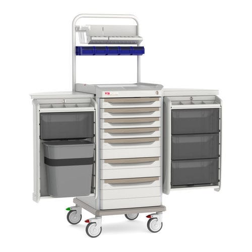 Carro de hospital - SXRSDCMED - InterMetro - para medicamentos / para riesgos infecciosos / de plástico