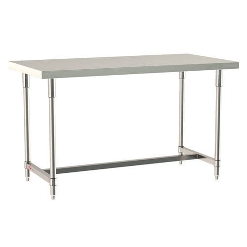 Mesa de trabajo - TableWorx - InterMetro - móvil / de acero inoxidable / de altura regulable