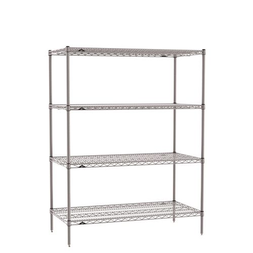 Estantería 4 estantes - Super Erecta - InterMetro - antibacterias / enrejada