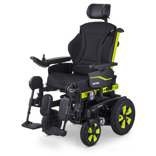 Silla de ruedas eléctrica - iCHAIR MC2 - Meyra - de exterior / de interior / negra