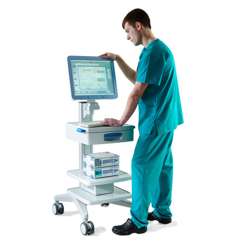 Monitor de paciente en carro - MOORVMS-VASC - Moor Instruments - para la presión arterial / de flujo sanguíneo / del dolor