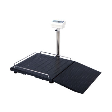 Plataforma de pesaje electrónica - BW-5150 - NAGATA SCALE - para silla de ruedas / compacta / con pantalla LCD