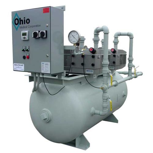 Sistema de vacío médico - D100-T2-V80 - Ohio Medical - de paletas / sin aceite