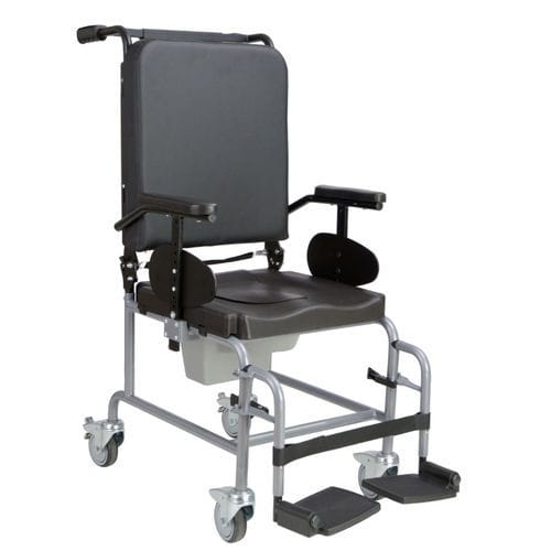 Silla con orinal para personas con movilidad reducida - ANDALUS - ORTHOS XXI - con reposabrazos / con cubo / con ruedas