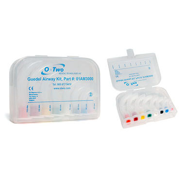 Cánula de aspiración - 01AM300 series - O-Two Medical Technologies - de intubación orofaríngea / de Guedel / curvada